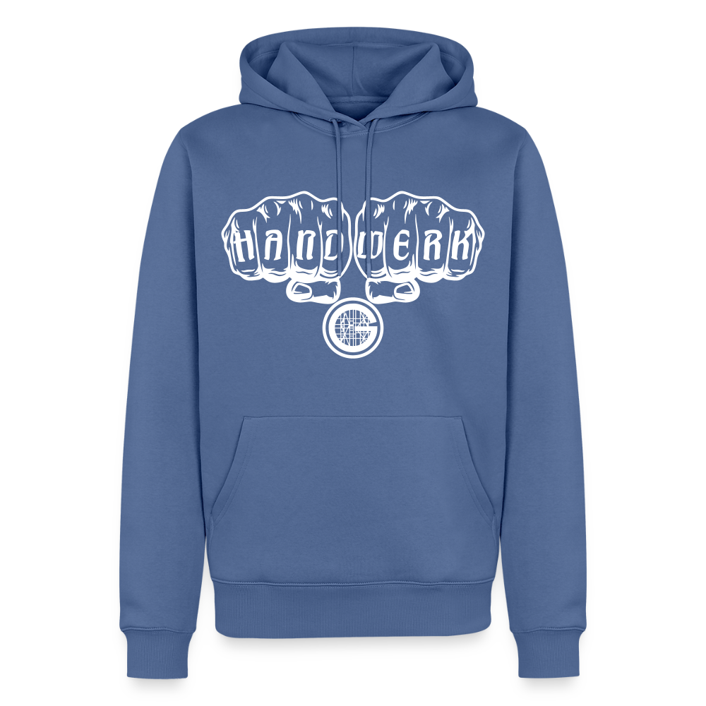 Männer Premium Hoodie "Gerüstbauer" - Taubenblau