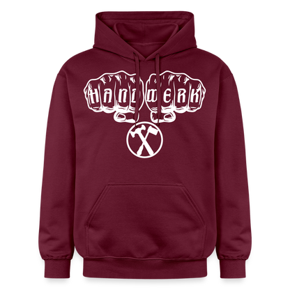 Gildan Unisex Softstyle® "Installateur" Maroon Gildan Unisex Softstyle® Midweight Hoodie