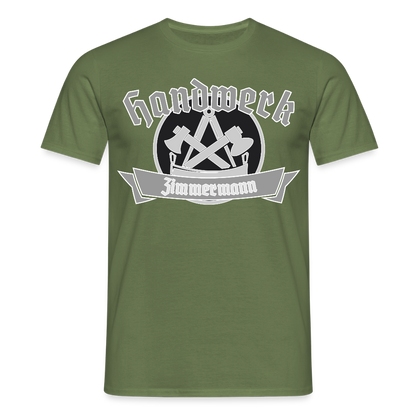 Unisex T-Shirt "Zimmermann" Militärgrün Männer T-Shirt