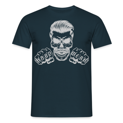 Unisex T-Shirt "Skull-Handwerk" Navy Männer T-Shirt