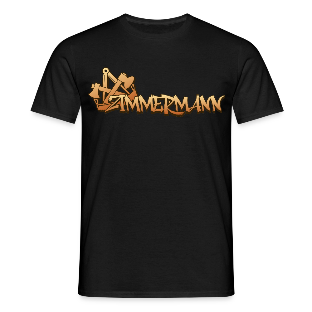 Unisex T-Shirt "Zimmermann" Schwarz Männer T-Shirt
