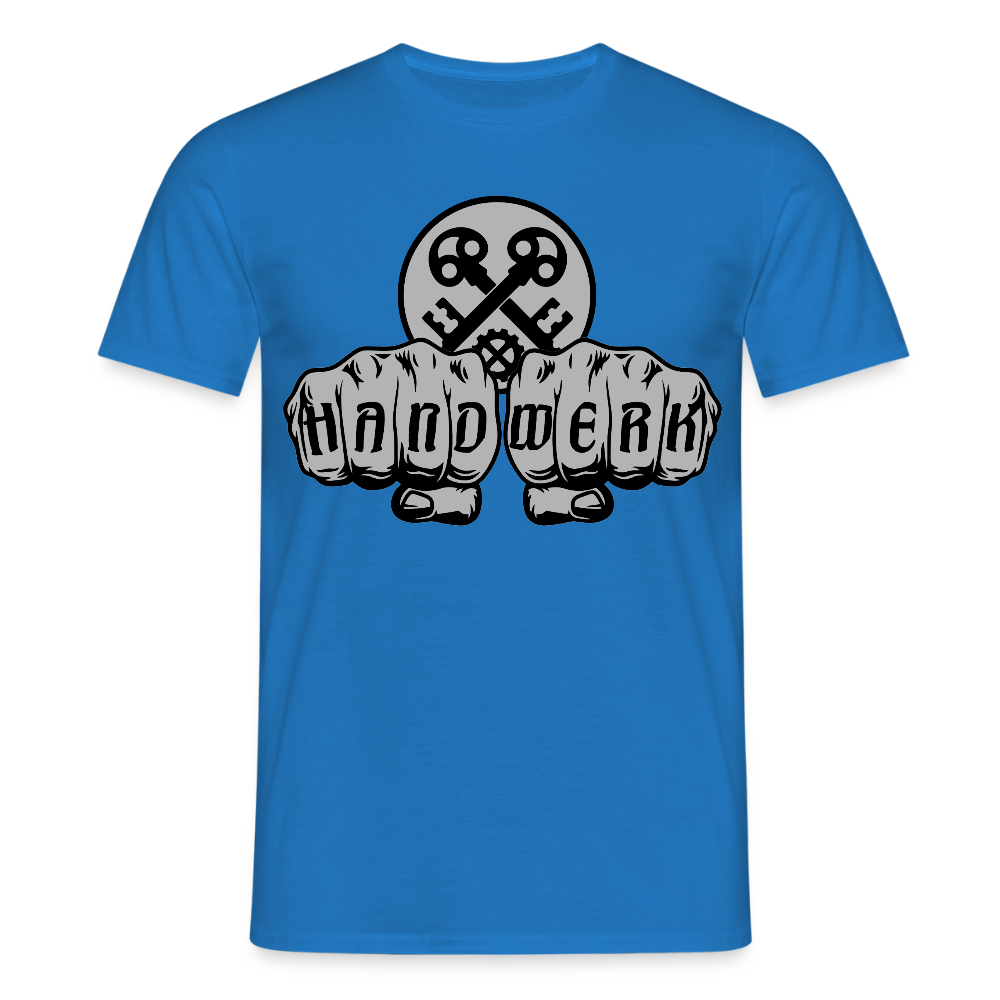 Unisex T-Shirt "Schlosser" Royalblau Männer T-Shirt
