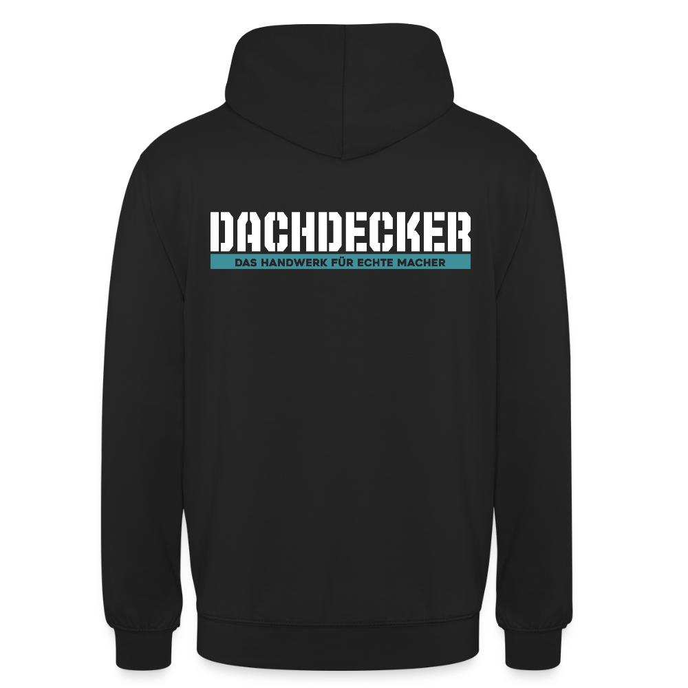Unisex Hoodie HW-300 | MACHER "Dachdecker" Schwarz Unisex Hoodie {{ color }}