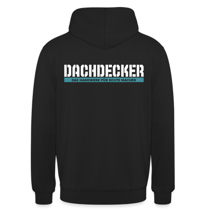 Unisex Hoodie HW-300 | MACHER "Dachdecker" Schwarz Unisex Hoodie {{ color }}