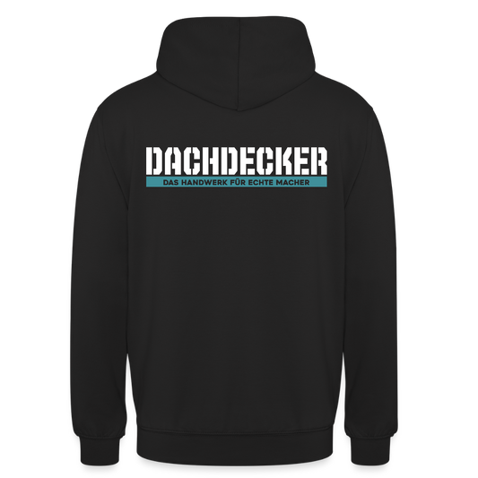 Unisex Hoodie HW-300 | MACHER "Dachdecker" Schwarz Unisex Hoodie {{ color }}