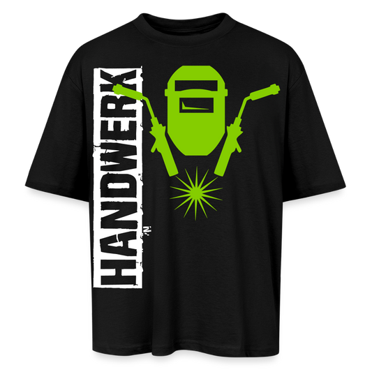 Oversized Unisex T-Shirt "Schweisser" - Schwarz
