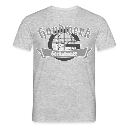 Unisex T-Shirt "Gerüstbauer" Grau meliert Männer T-Shirt
