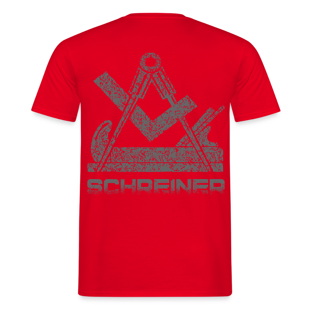 Unisex T-Shirt "Schreiner" Rot Männer T-Shirt
