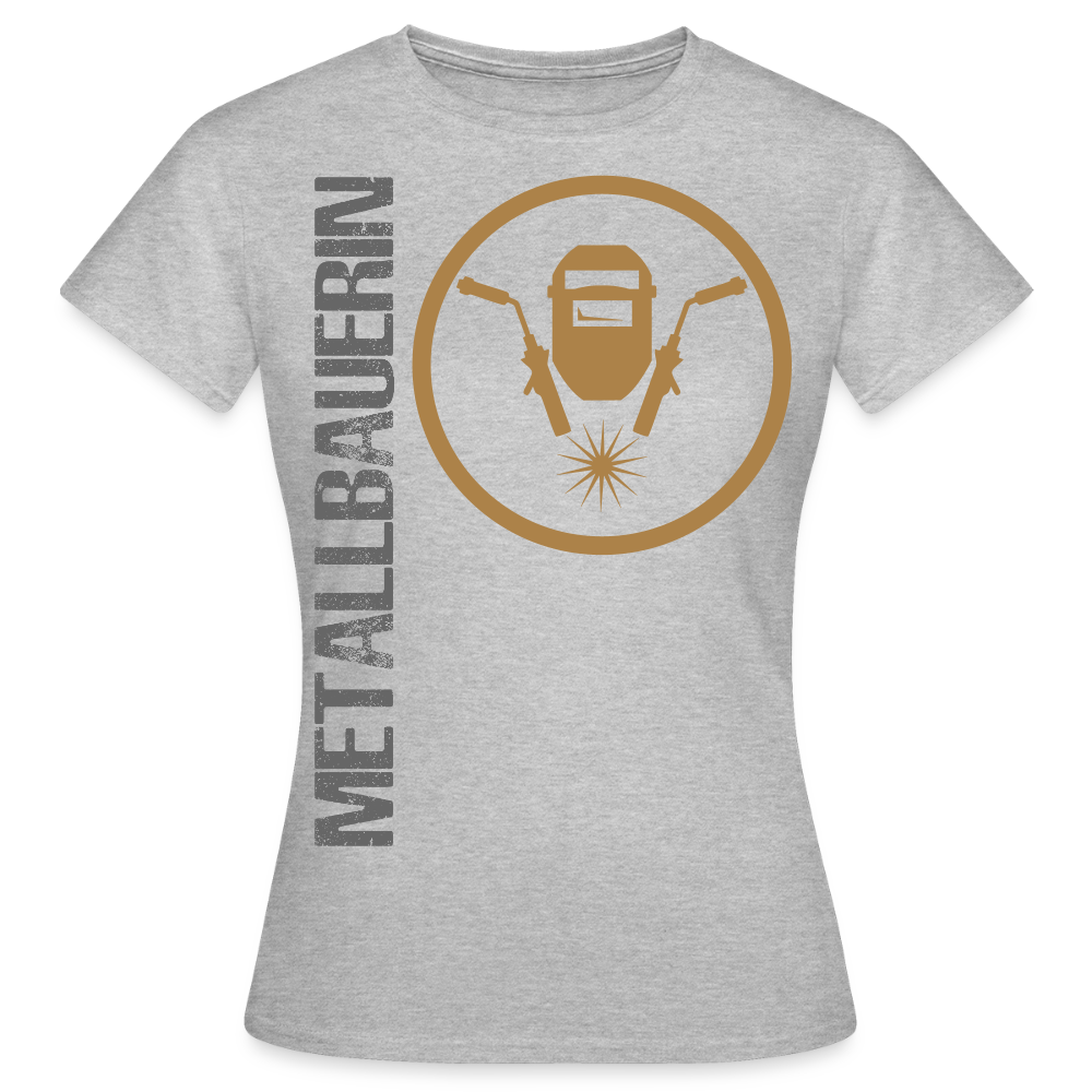 Frauen T-Shirt "Metallbauerin" Grau meliert Frauen T-Shirt