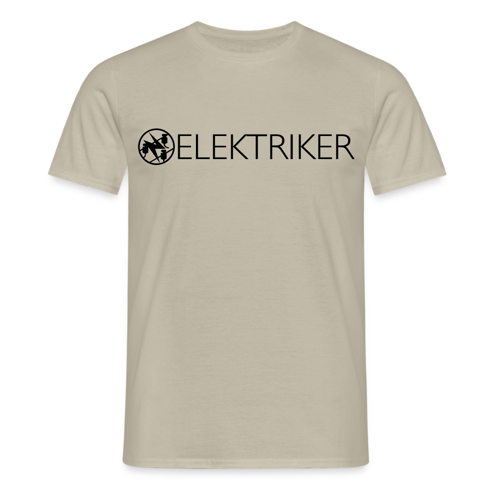 Unisex T-Shirt "Elektriker" Sandbeige Männer T-Shirt