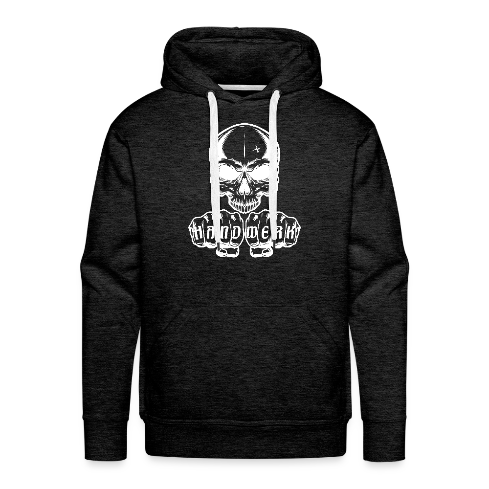 Männer Premium Hoodie "Skull-Handwerk" Anthrazit Männer Premium Hoodie