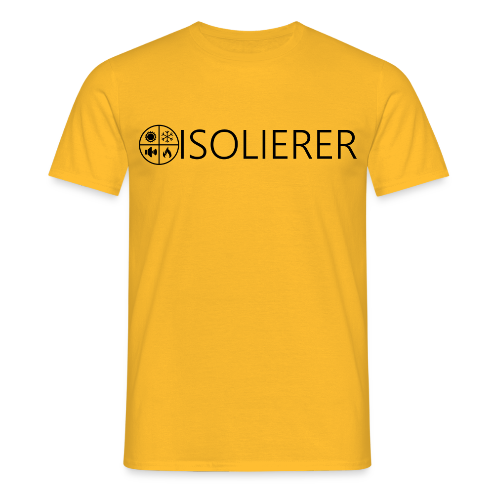 Unisex T-Shirt "Isolierer" Gelb Männer T-Shirt
