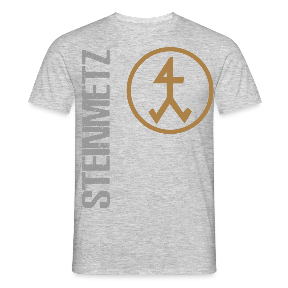 Unisex T-Shirt "Steinmetz" Grau meliert Männer T-Shirt
