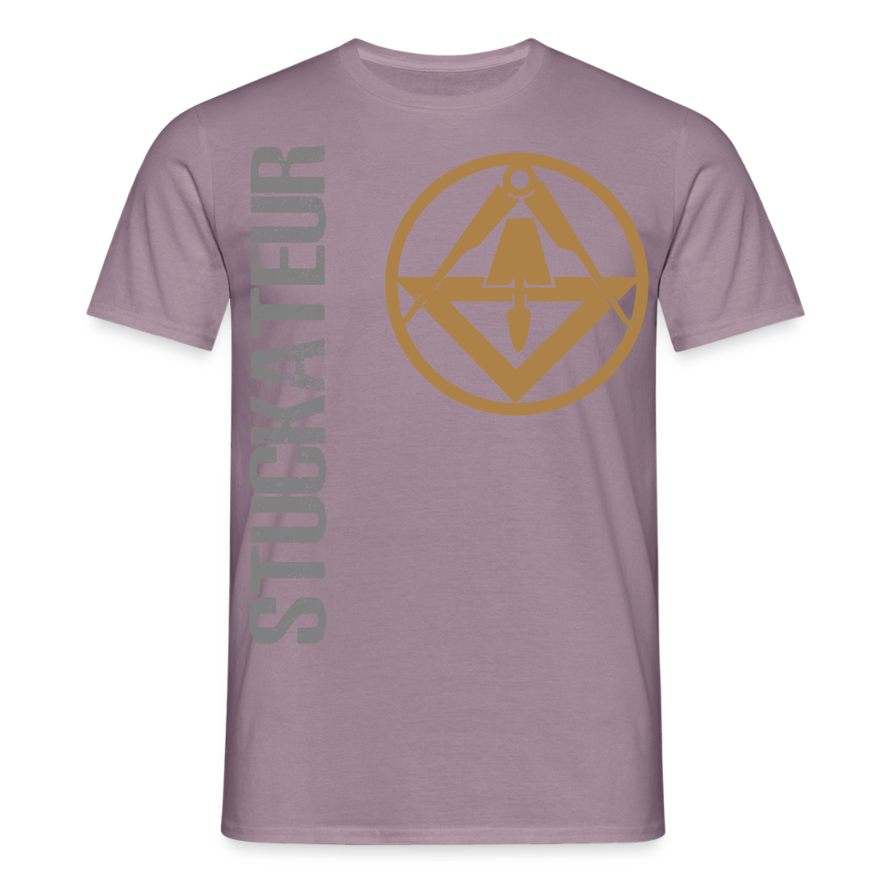 Unisex T-Shirt "Stuckateur" Lilagrau Männer T-Shirt