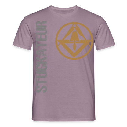 Unisex T-Shirt "Stuckateur" Lilagrau Männer T-Shirt