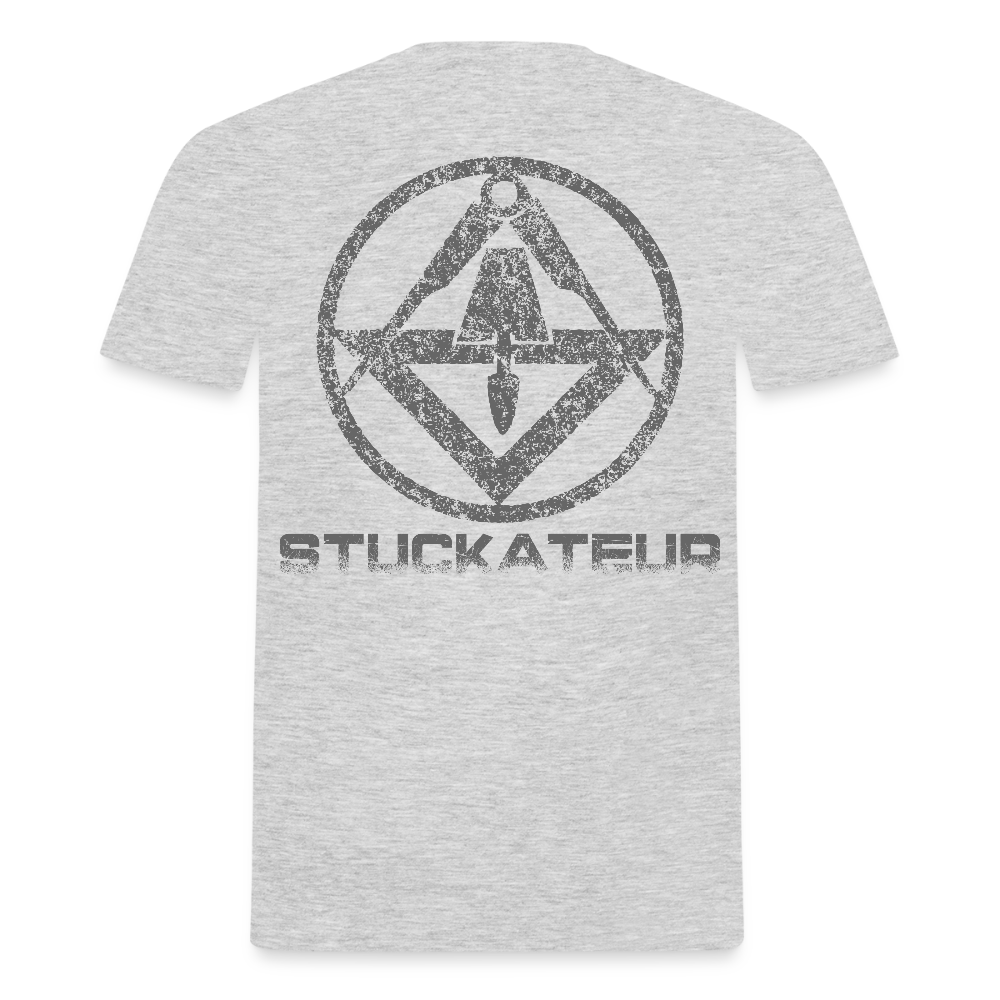 Unisex T-Shirt "Stuckateur" Grau meliert Männer T-Shirt