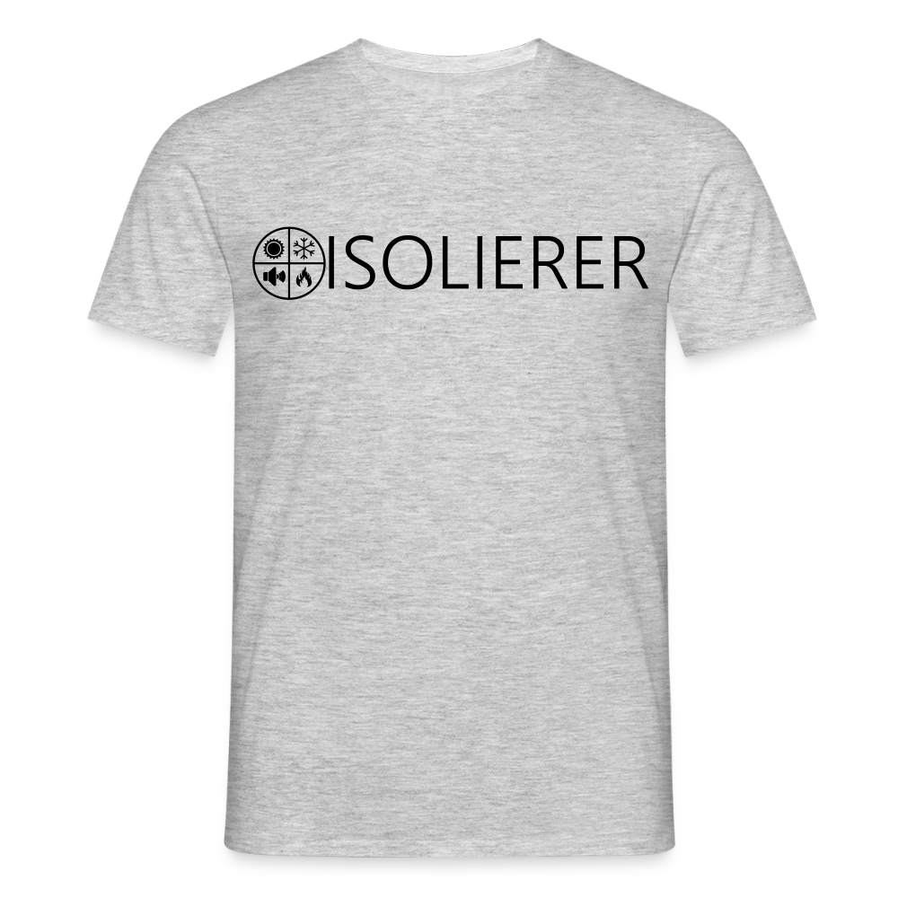Unisex T-Shirt "Isolierer" Grau meliert Männer T-Shirt