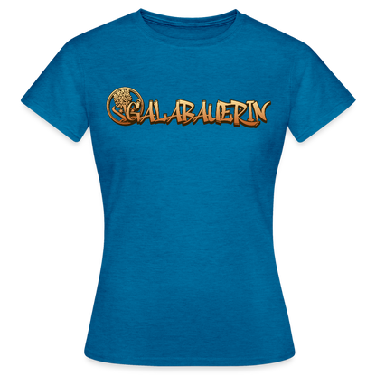 Frauen T-Shirt "GaLaBauerin" Antikblaues Saphir meliert Frauen T-Shirt