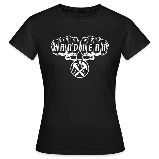 Frauen T-Shirt "Dachdecker" - Schwarz