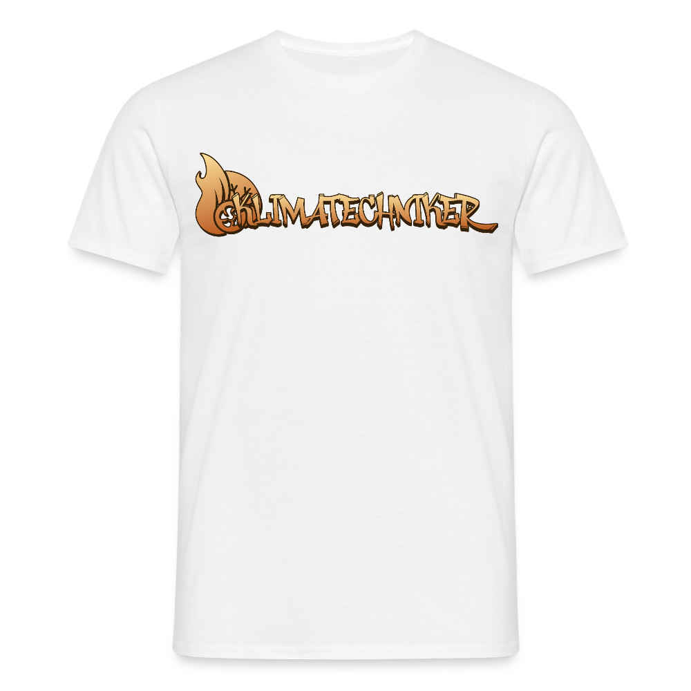 Unisex T-Shirt "Klimatechniker" Weiß Männer T-Shirt