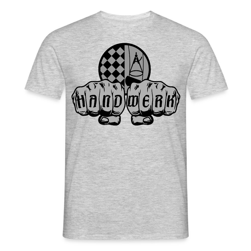 Unisex T-Shirt "Bodenleger" Grau meliert Männer T-Shirt