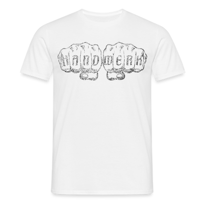 Unisex T-Shirt "Handwerk" Weiß Männer T-Shirt