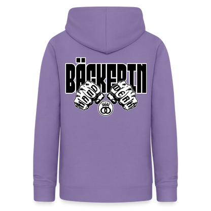 Frauen Hoodie "Bäckerin" (beidseitig beruckt) - Lavendel
