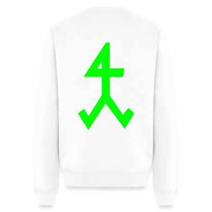 Unisex Premium Pullover "Steinmetz" neongrün Weiß Männer Premium Pullover