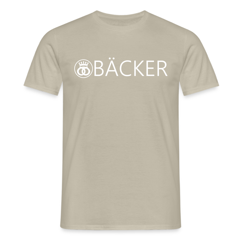 Unisex T-Shirt "Bäcker" Sandbeige Männer T-Shirt