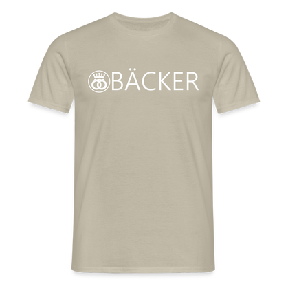Unisex T-Shirt "Bäcker" Sandbeige Männer T-Shirt