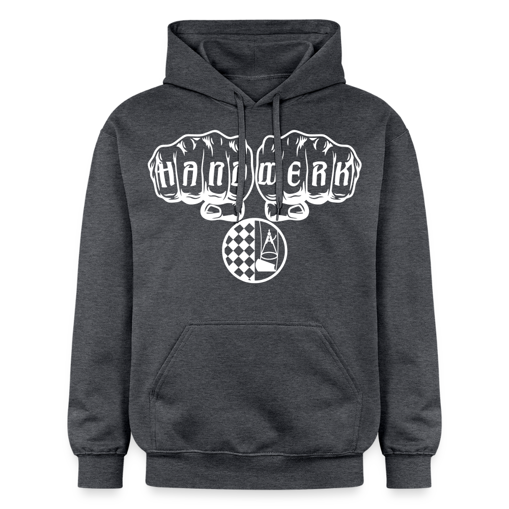 Gildan Unisex Softstyle® "Bodenleger" Dunkelgrau meliert Gildan Unisex Softstyle® Midweight Hoodie