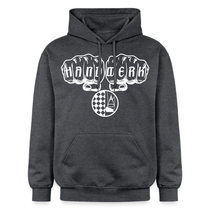Gildan Unisex Softstyle® "Bodenleger" Dunkelgrau meliert Gildan Unisex Softstyle® Midweight Hoodie