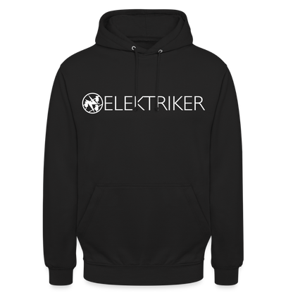 Unisex Hoodie "Elektriker" Schwarz Unisex Hoodie
