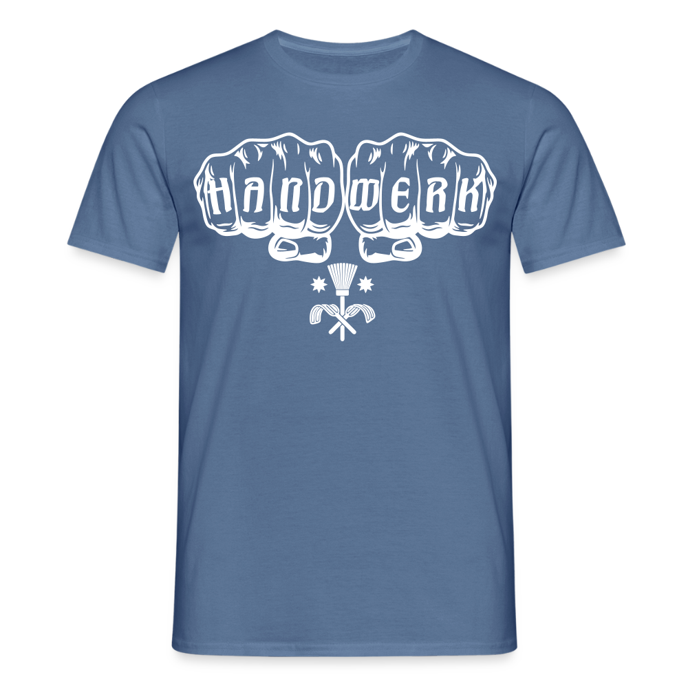 Unisex T-Shirt "Schornsteinfeger" Taubenblau Männer T-Shirt