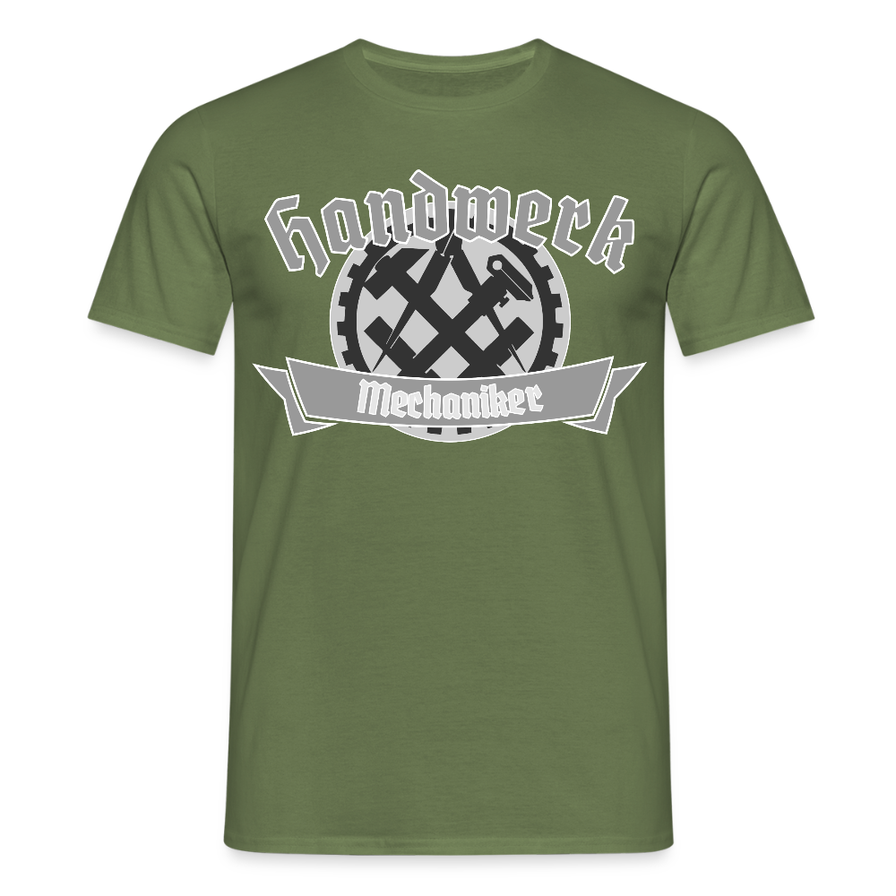 Unisex T-Shirt "Mechaniker" Militärgrün Männer T-Shirt