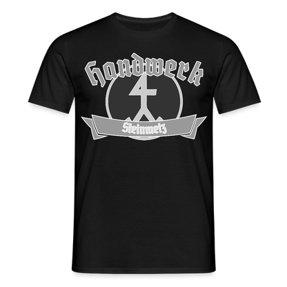 Unisex T-Shirt "Steinmetz" Schwarz Männer T-Shirt