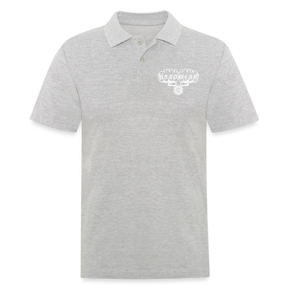 Männer Poloshirt "Gerüstbauer" Grau meliert Männer Poloshirt