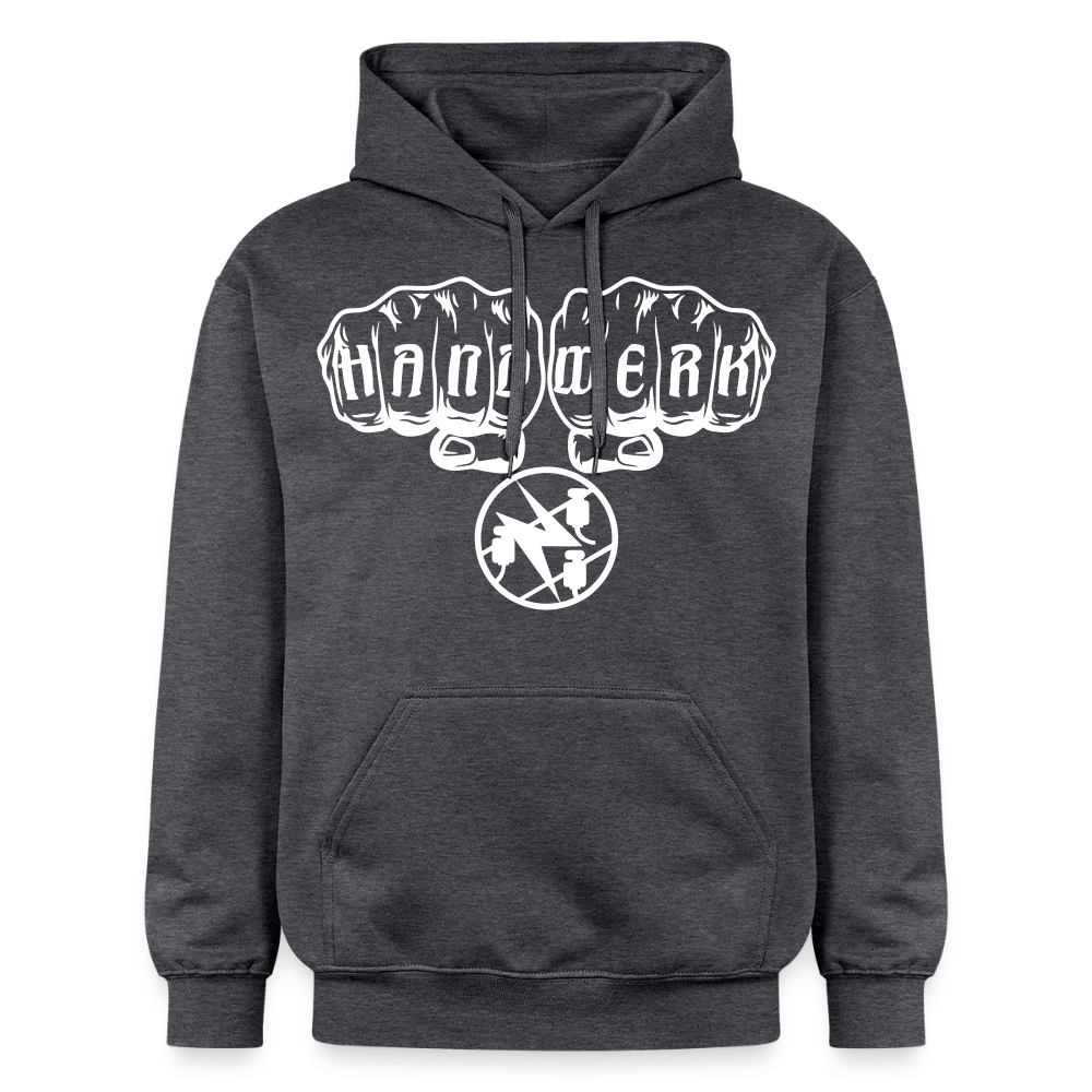 Gildan Unisex Softstyle® "Elektriker" Dunkelgrau meliert Gildan Unisex Softstyle® Midweight Hoodie