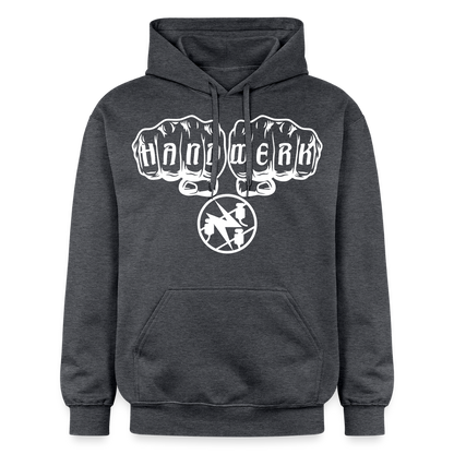 Gildan Unisex Softstyle® "Elektriker" Dunkelgrau meliert Gildan Unisex Softstyle® Midweight Hoodie