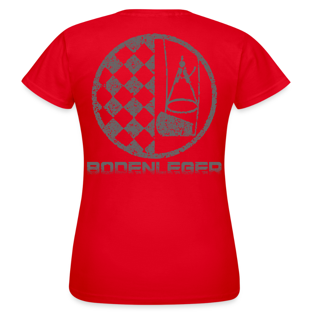 Frauen T-Shirt "Bodenleger" Rot Frauen T-Shirt