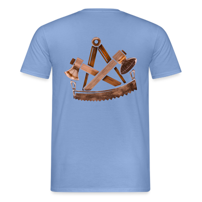 Unisex T-Shirt "Zimmermann" (beidseitig bedruckt) - carolina blue