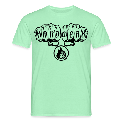 Unisex T-Shirt "Klimatechniker" Mintgrün Männer T-Shirt