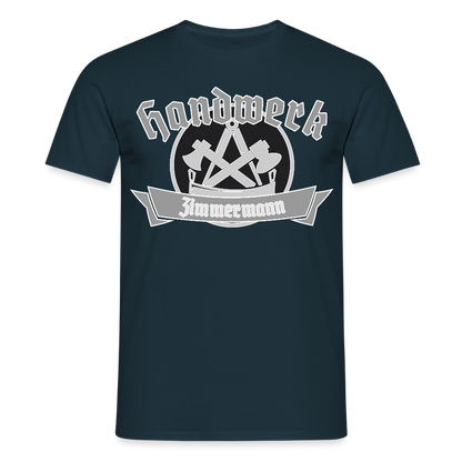 Unisex T-Shirt "Zimmermann" Navy Männer T-Shirt