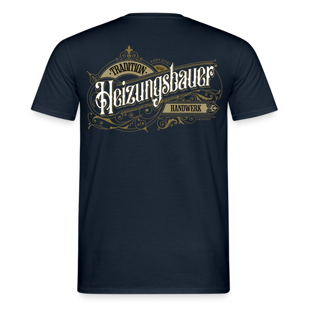 Unisex Heizungsbauer T-Shirt von Spreadconnect, Männer T-Shirt mit nostalgischem Heizungsbauer-Design, bequem und stilvoll.