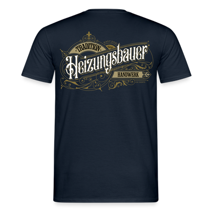 Unisex Heizungsbauer T-Shirt von Spreadconnect, Männer T-Shirt mit nostalgischem Heizungsbauer-Design, bequem und stilvoll.