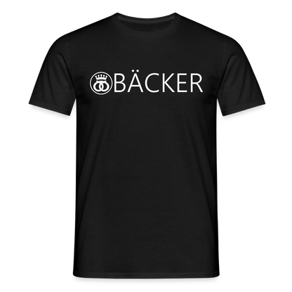 Unisex T-Shirt "Bäcker" Schwarz Männer T-Shirt