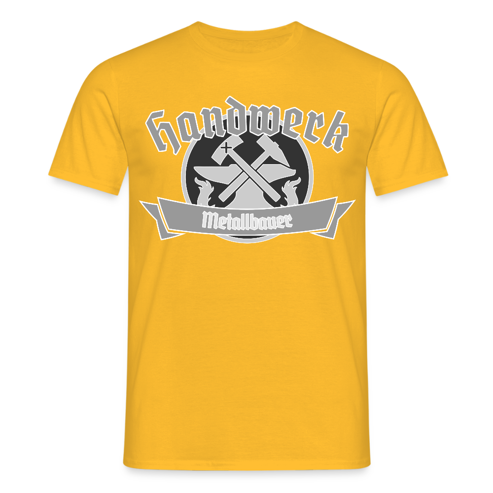 Unisex T-Shirt "Metallbauer" Gelb Männer T-Shirt