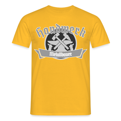 Unisex T-Shirt "Metallbauer" Gelb Männer T-Shirt