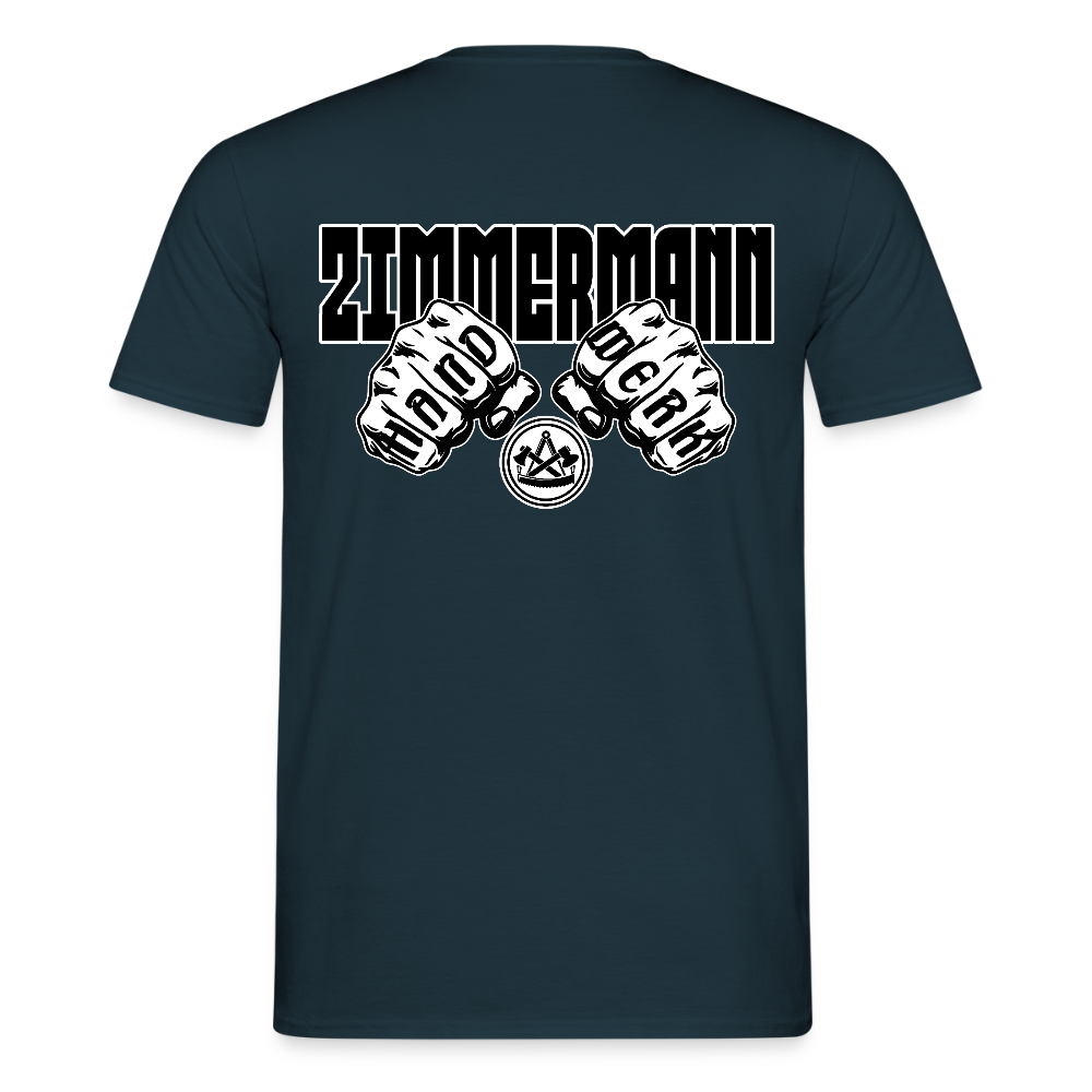 Unisex T-Shirt "Zimmermann" Navy Männer T-Shirt