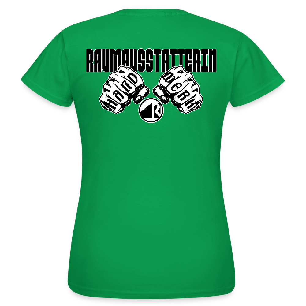 Frauen T-Shirt "Raumausstatterin" (beidseitig bedruckt) Kelly Green Frauen T-Shirt